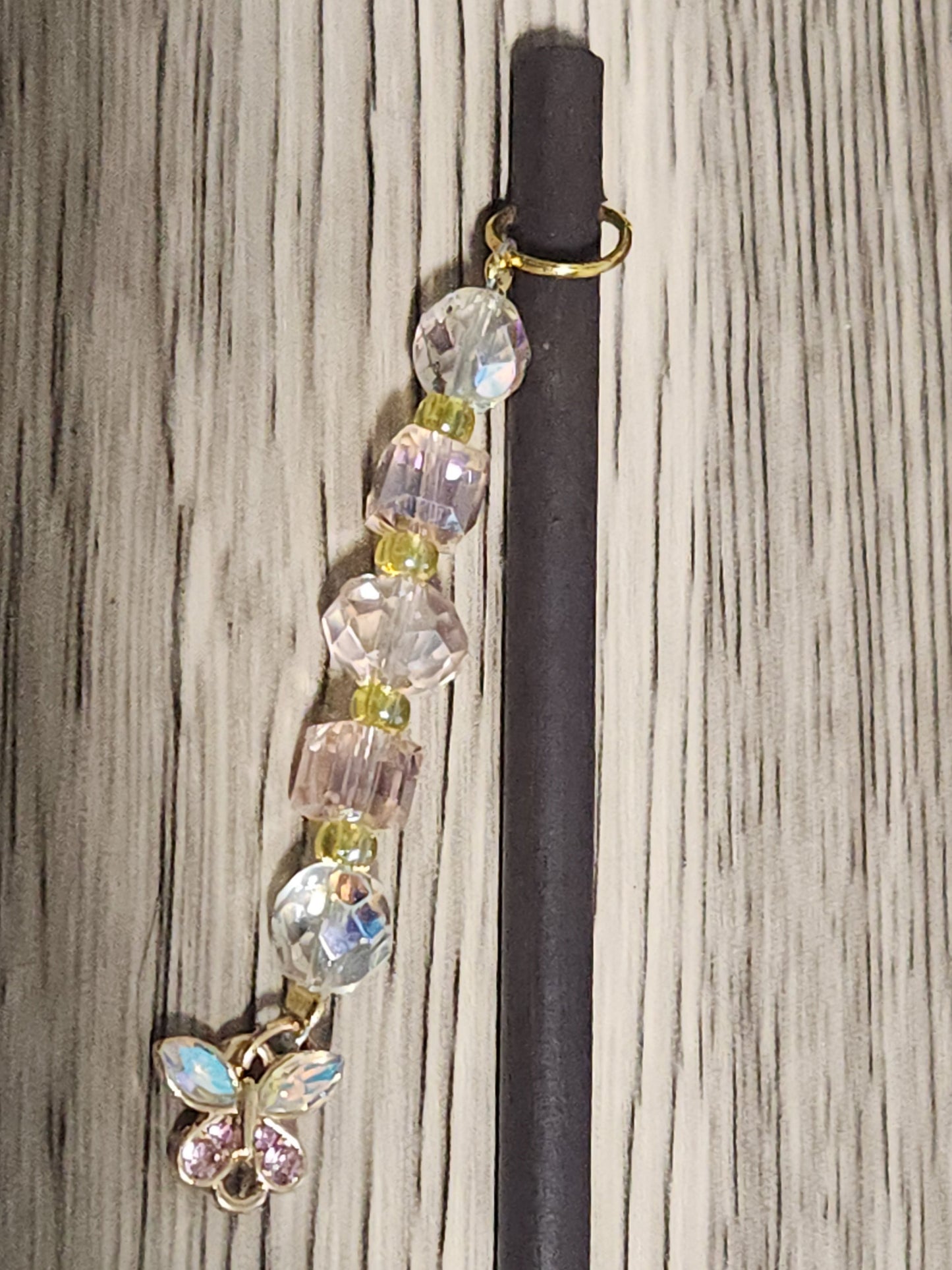 Blushing Butterfly Hair Stick