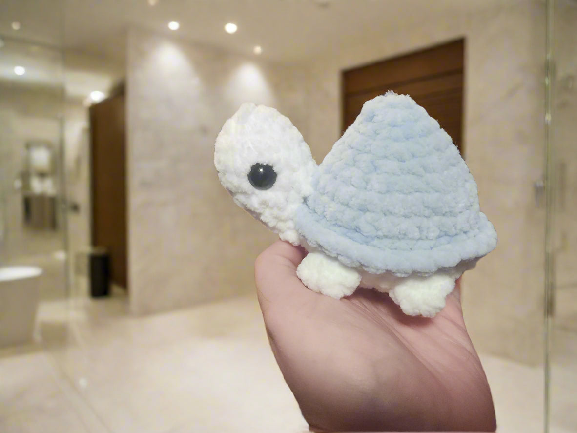 Iceberg Turtle Crochet Plushie