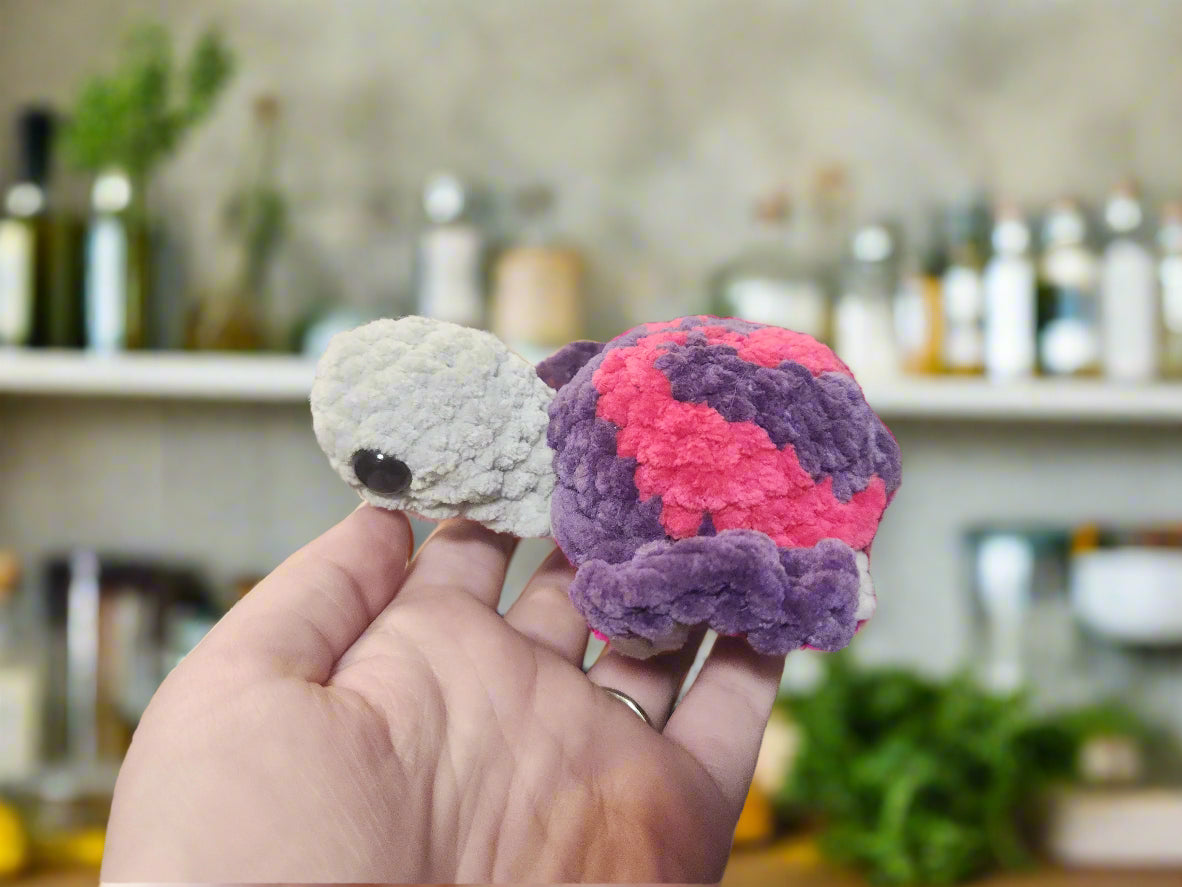 Hard Candy Turtle Crochet Plushie