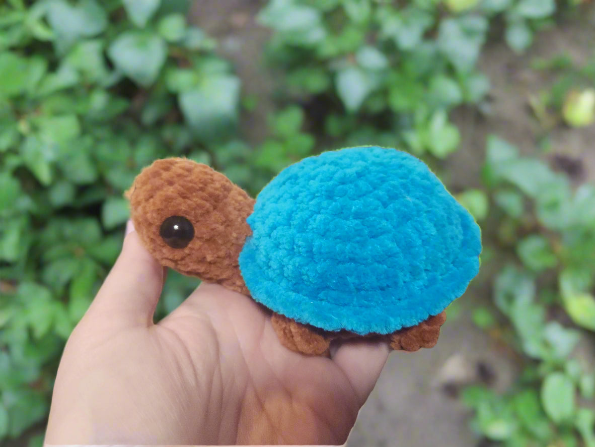 Lakeside Turtle Crochet Plushie