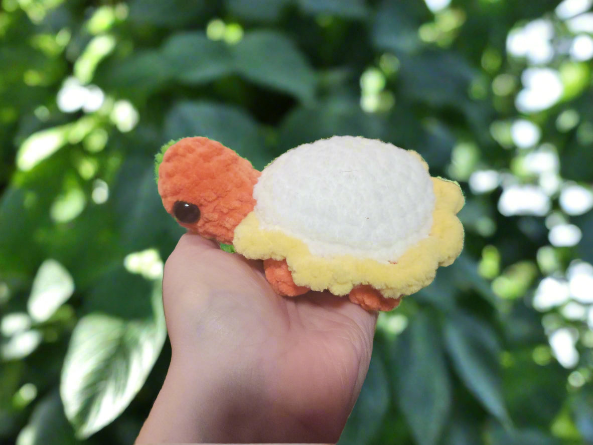 Sunny Days Crochet Turtle Plushie