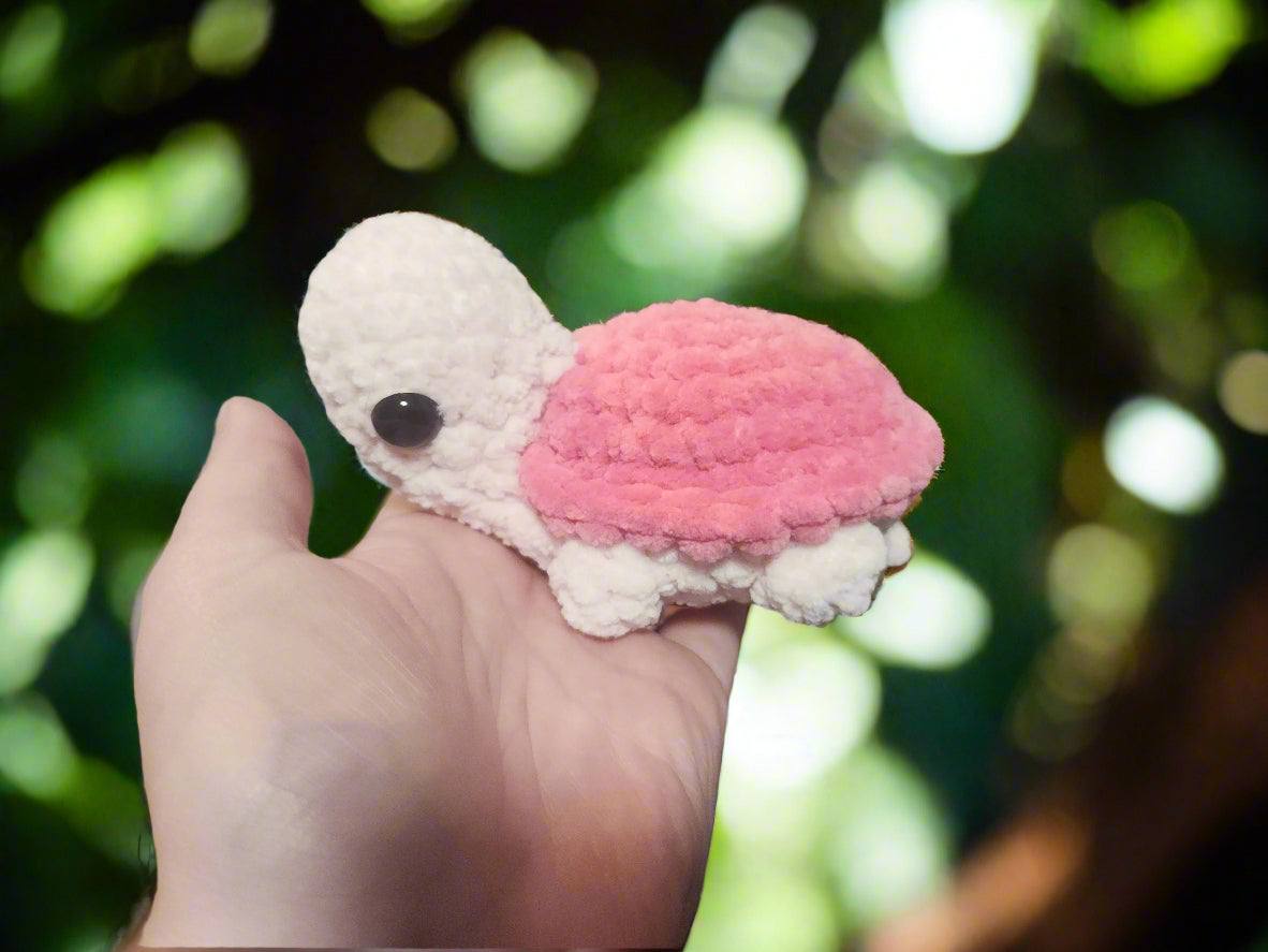 Blushing Turtle Crochet Plushie