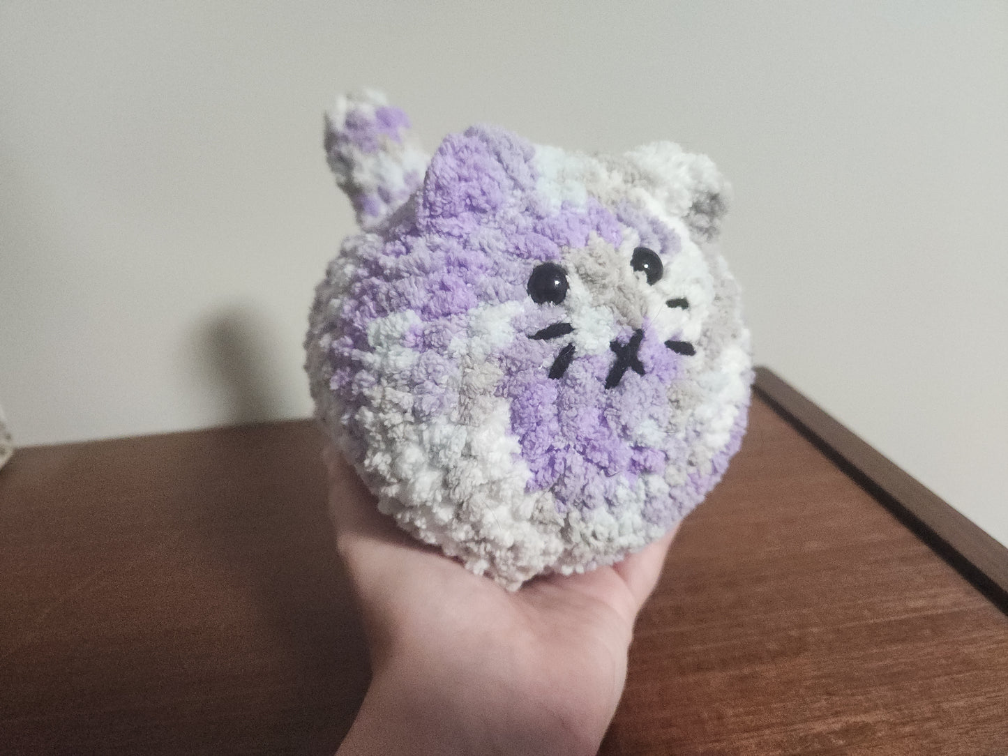 Lavender Aura Loaf Cat Crochet Plushie