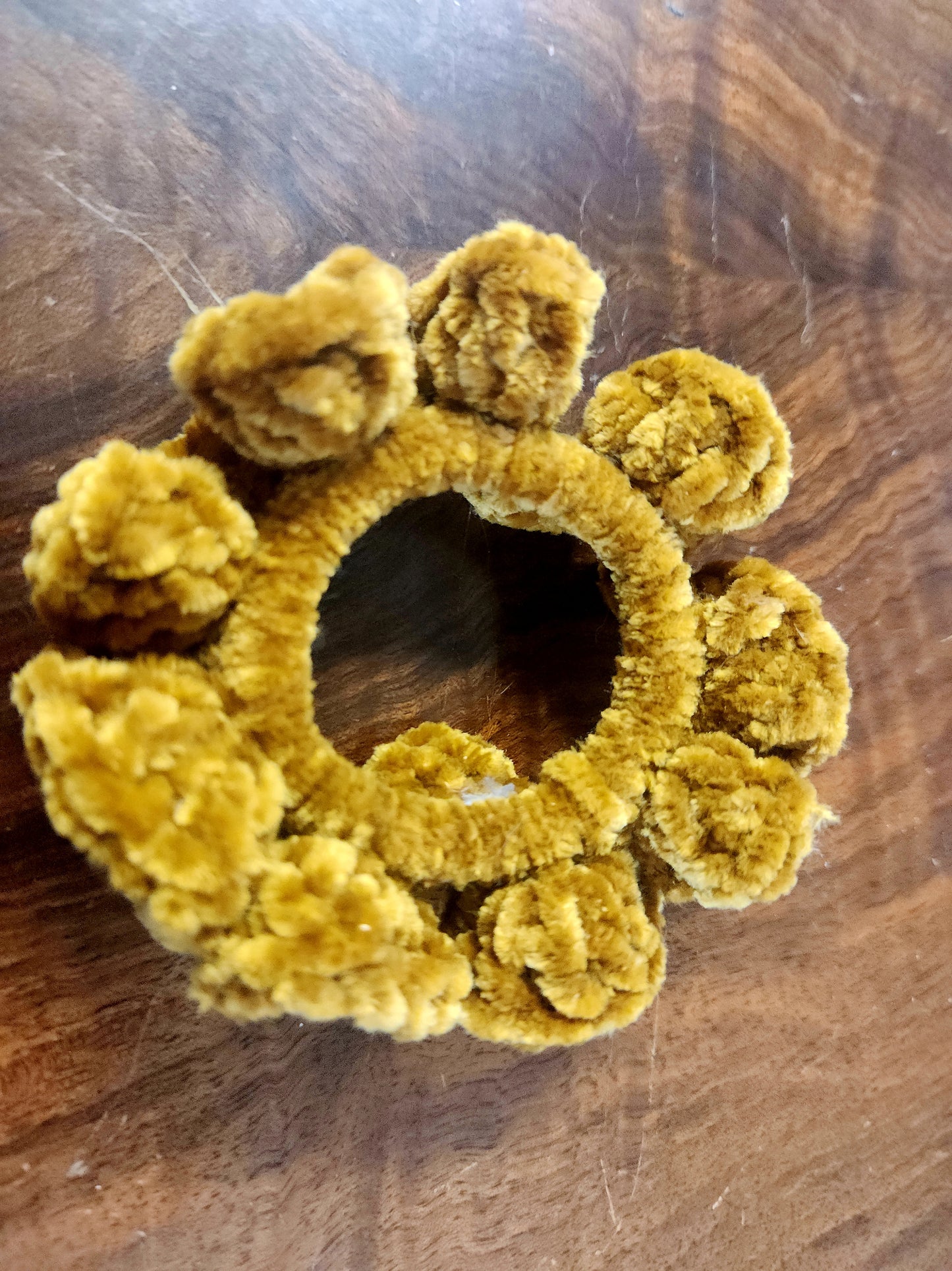 Set of Two Caramel Crochet Scrunchies