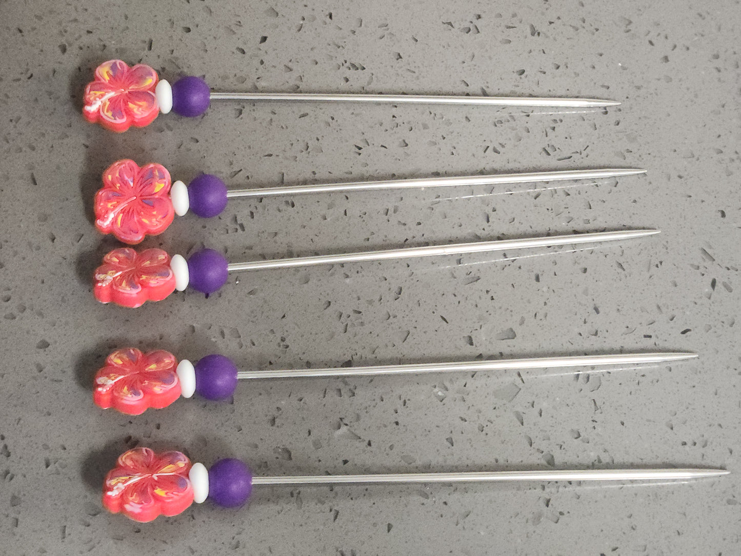 Hello Hibiscus Amigurumi Sticks