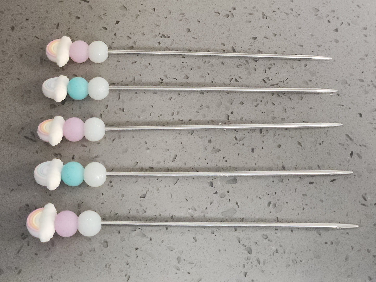 Rainbow Haze Amigurumi Sticks