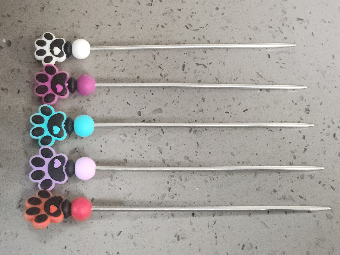 Paw Prints on My Heart Amigurumi Sticks