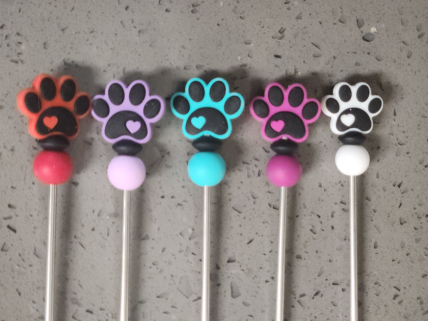 Paw Prints on My Heart Amigurumi Sticks