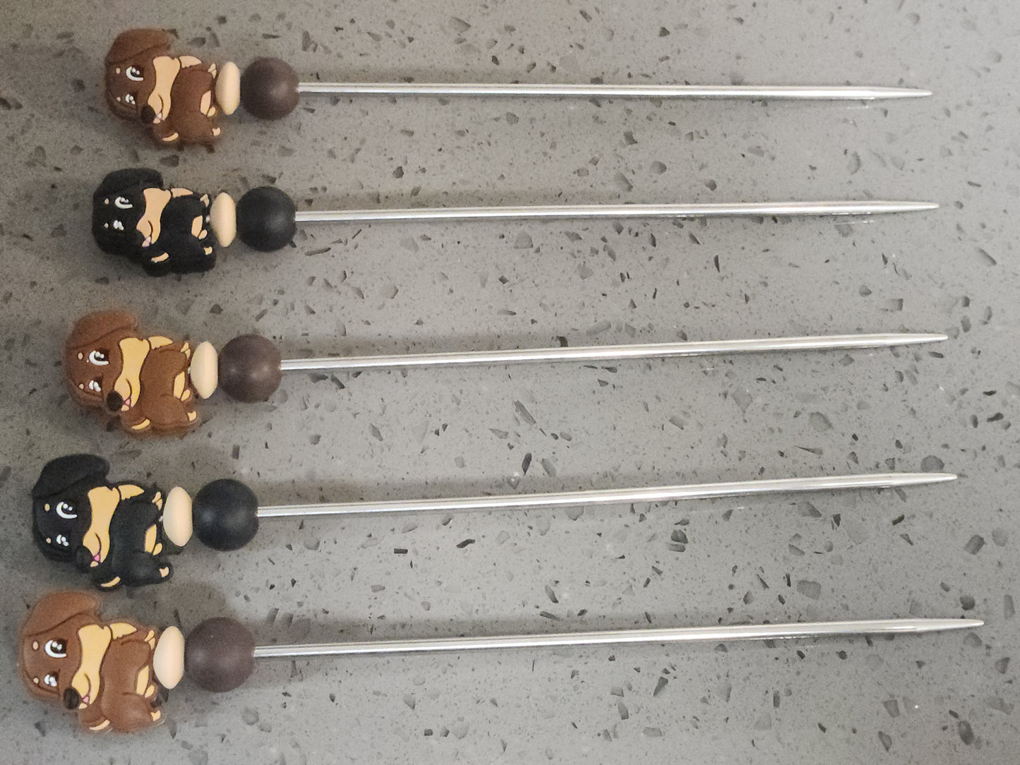 Walk the Dog Amigurumi Sticks