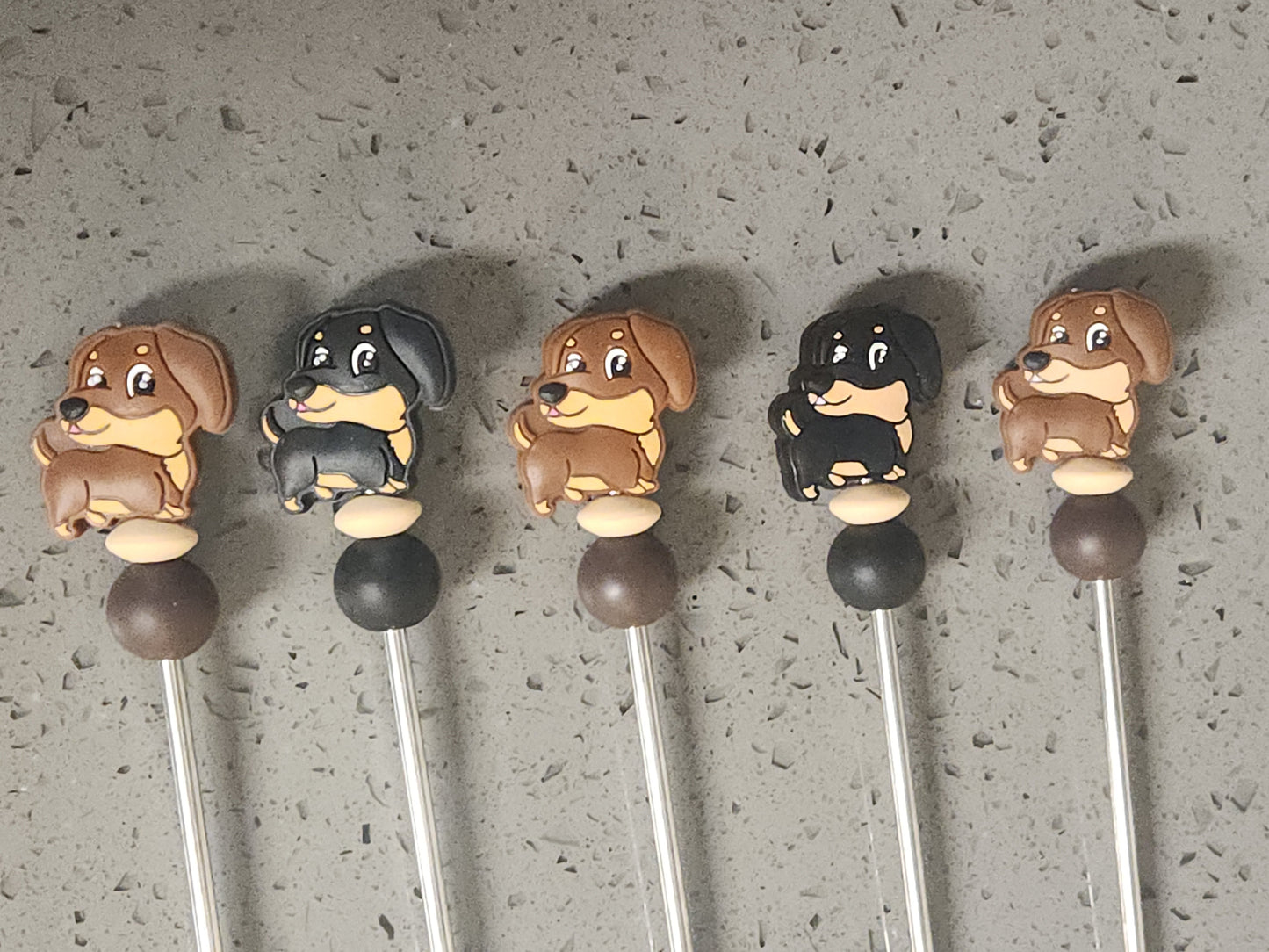 Walk the Dog Amigurumi Sticks