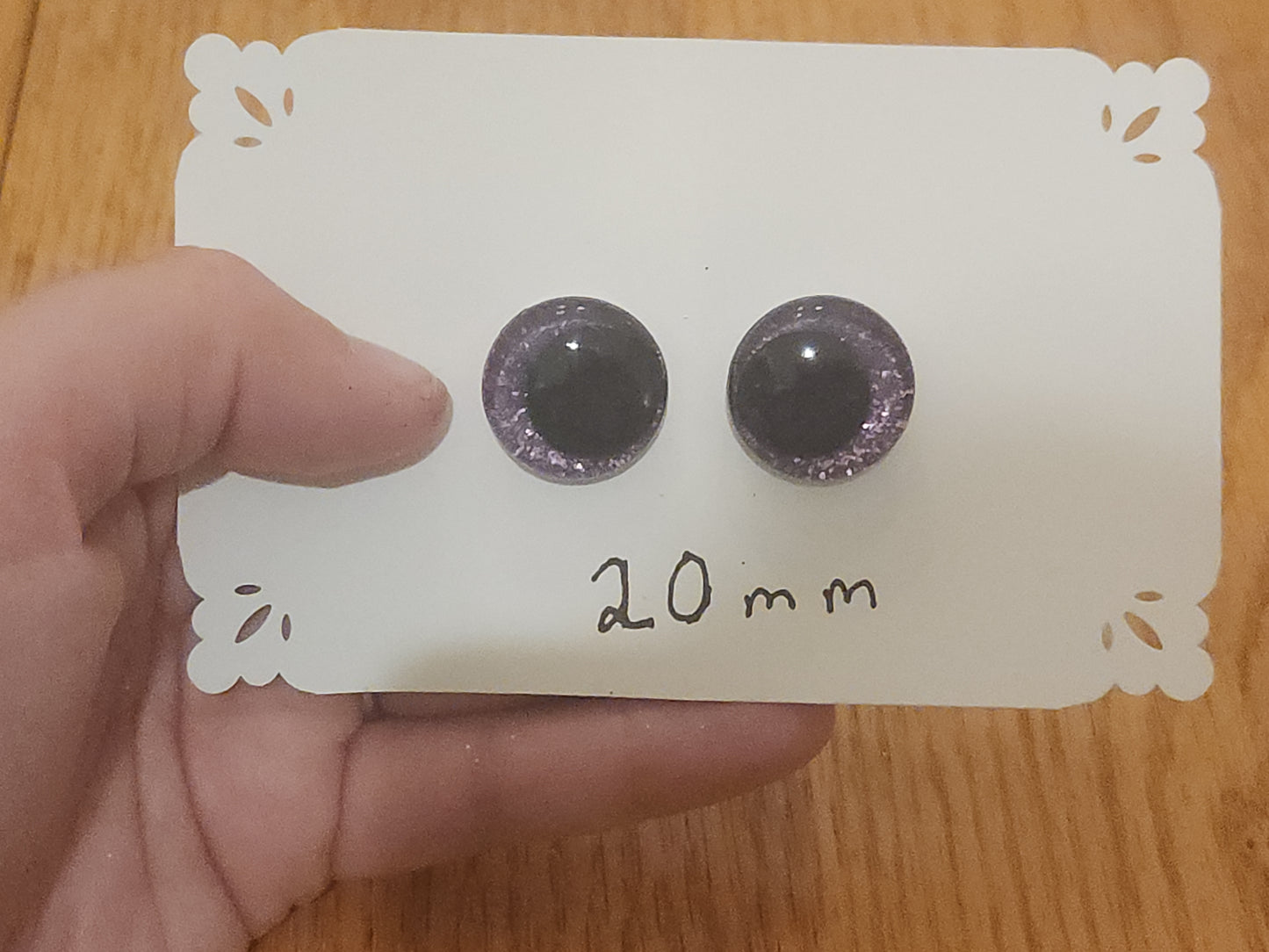 Electric Violet Safety Eyes 16 mm, 20 mm, 30 mm
