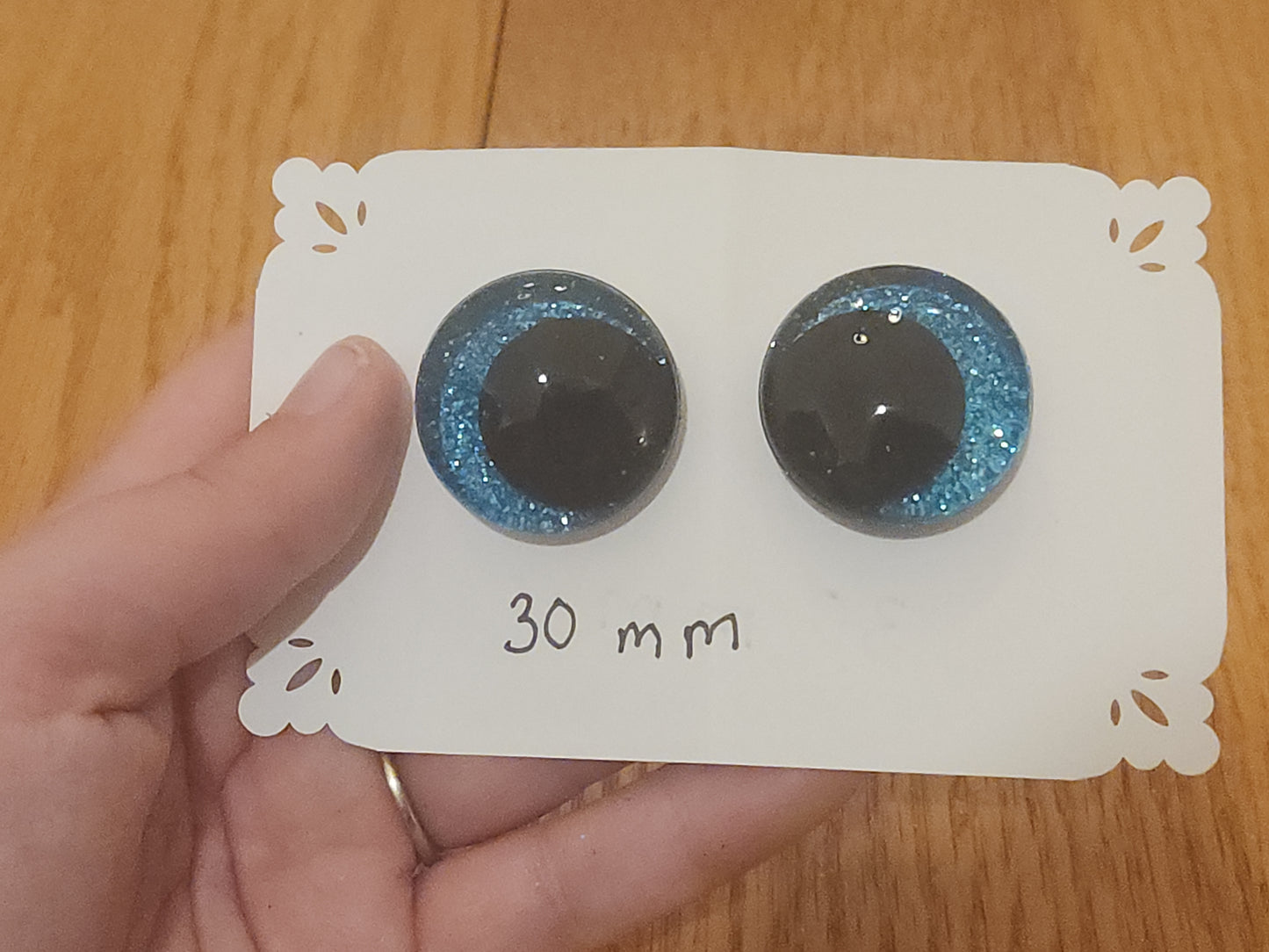 Lake Blue Safety Eyes 16 mm, 20 mm, 30 mm
