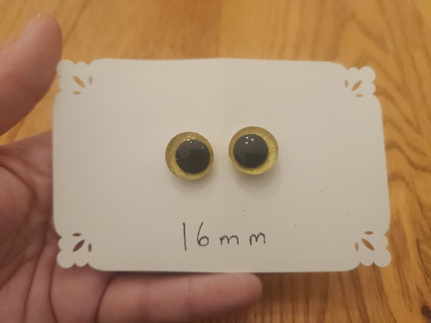 Neon Yellow Safety Eyes 16 mm, 20 mm, 30 mm