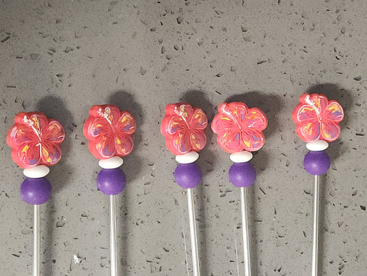 Hello Hibiscus Amigurumi Sticks