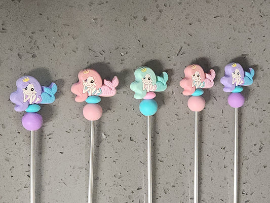 Mermaid Beach Amigurumi Sticks
