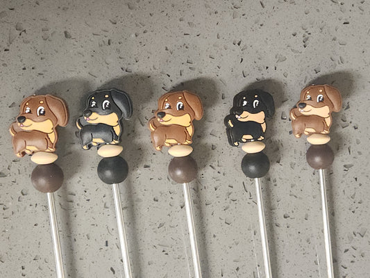 Walk the Dog Amigurumi Sticks