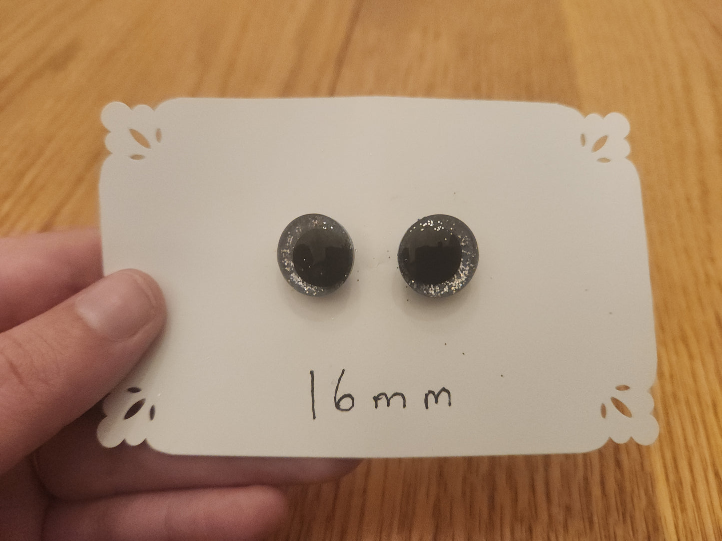 True Silver Safety Eyes 16 mm, 20 mm, 30 mm