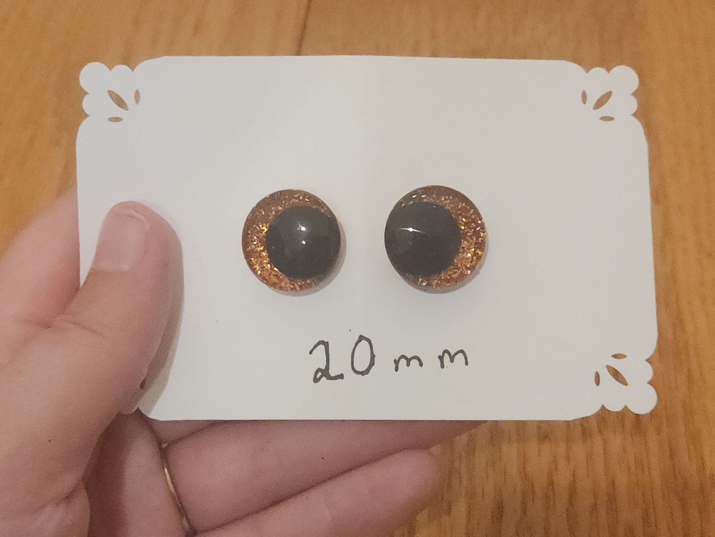 Electric Copper Safety Eyes 16 mm, 20 mm, 30 mm