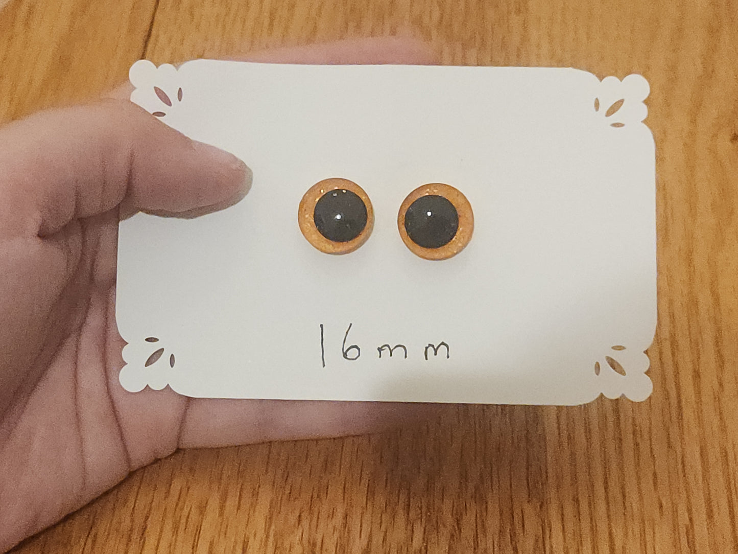 Cheerful Tangerine Safety Eyes 16 mm, 20 mm, 30 mm (Copy)