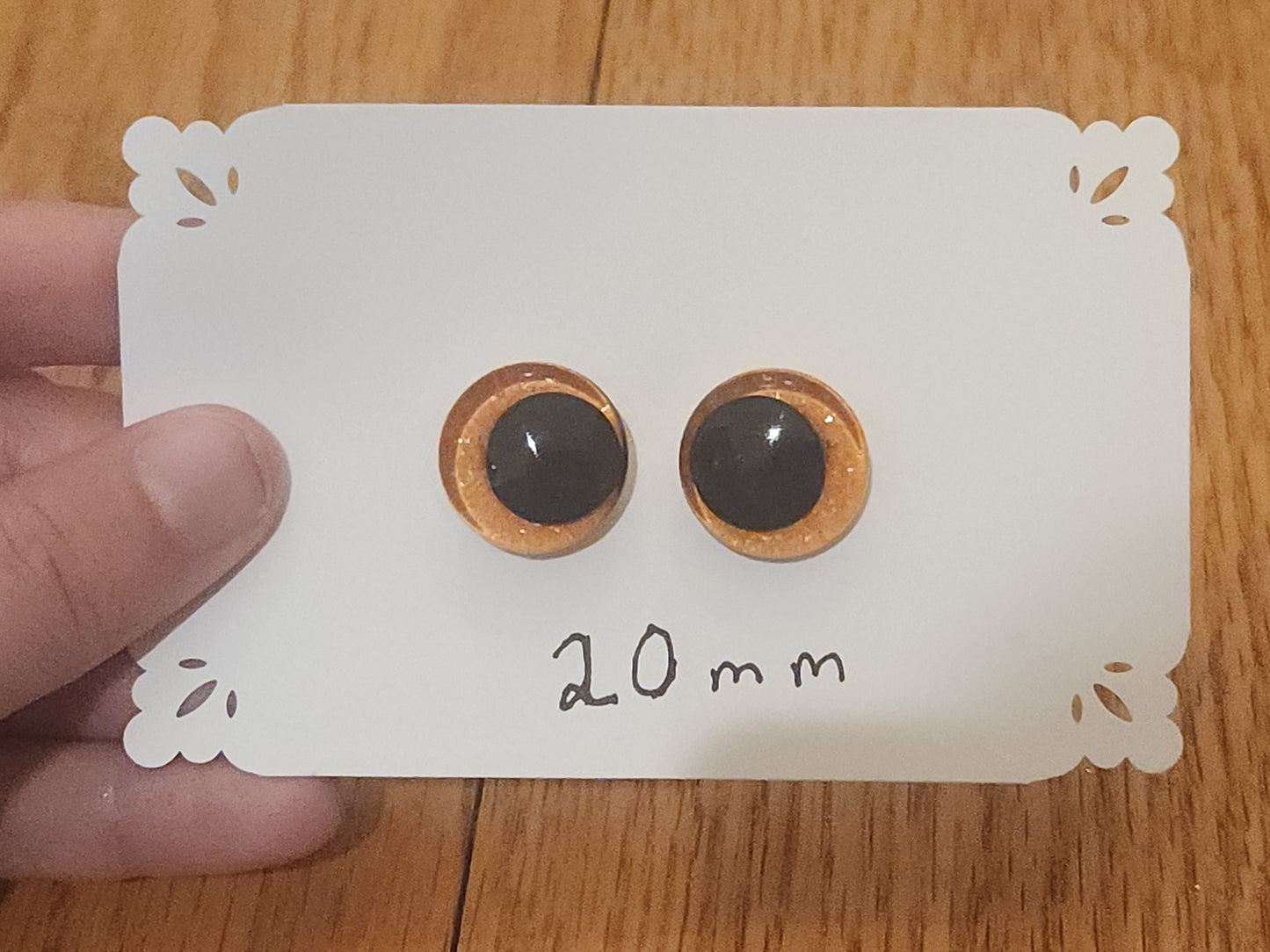 Cheerful Tangerine Safety Eyes 16 mm, 20 mm, 30 mm (Copy)