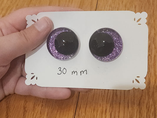 Electric Violet Safety Eyes 16 mm, 20 mm, 30 mm