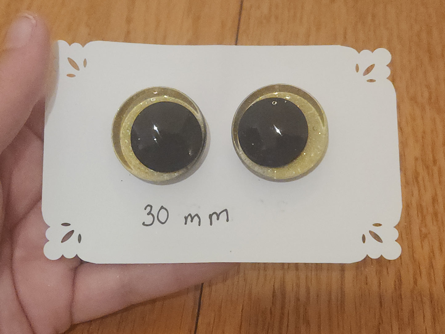 Neon Yellow Safety Eyes 16 mm, 20 mm, 30 mm