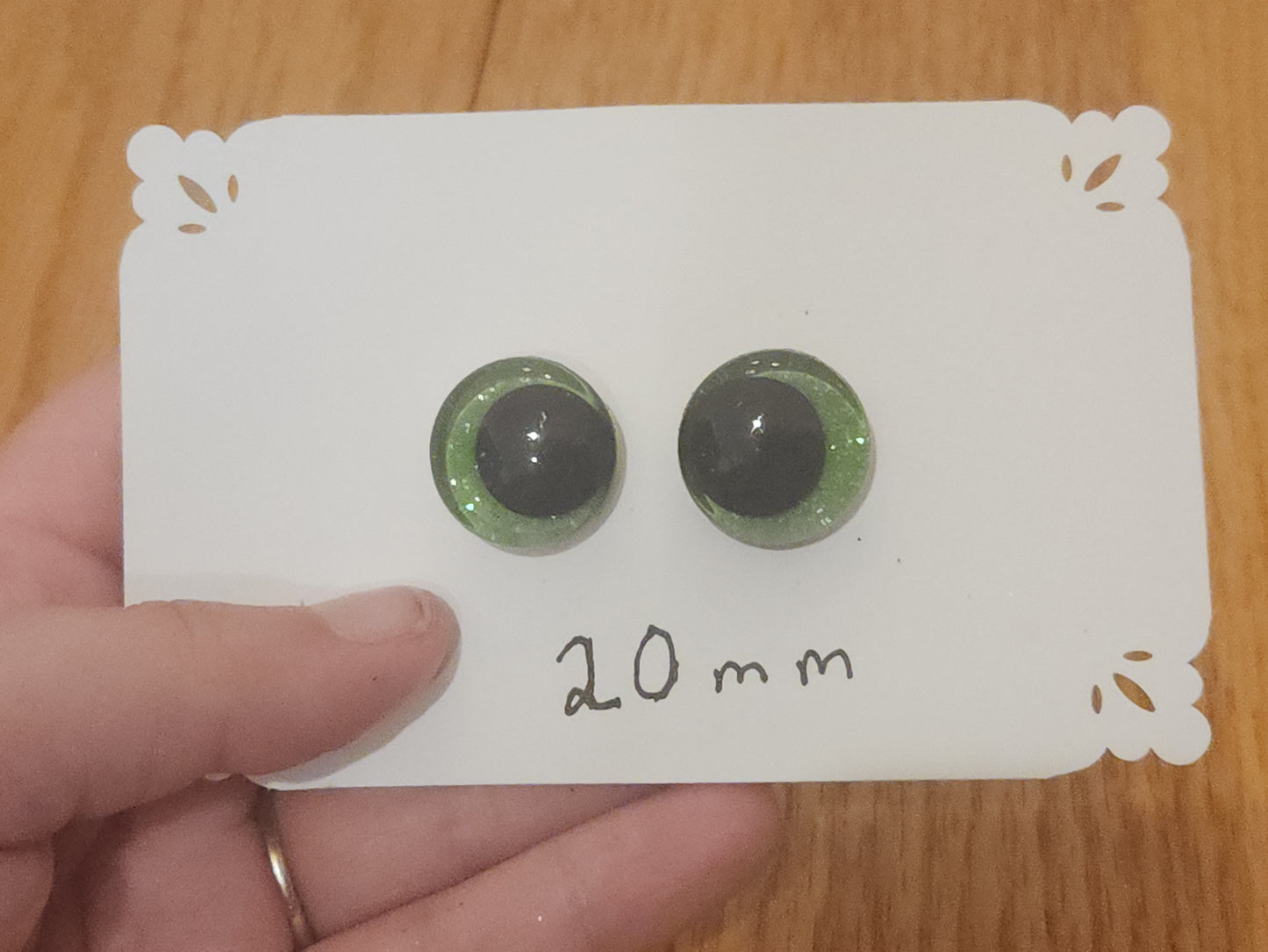 Shamrock Green Safety Eyes 16 mm, 20 mm, 30 mm