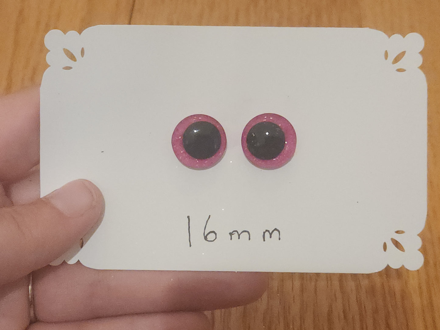 Sparkling Fuchsia Safety Eyes 16 mm, 20 mm, 30 mm