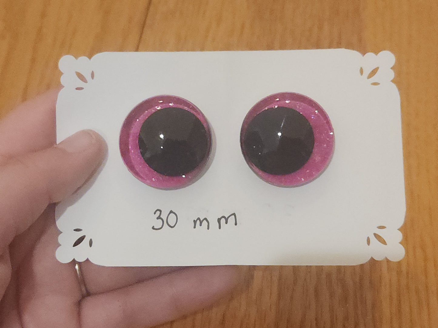 Sparkling Fuchsia Safety Eyes 16 mm, 20 mm, 30 mm